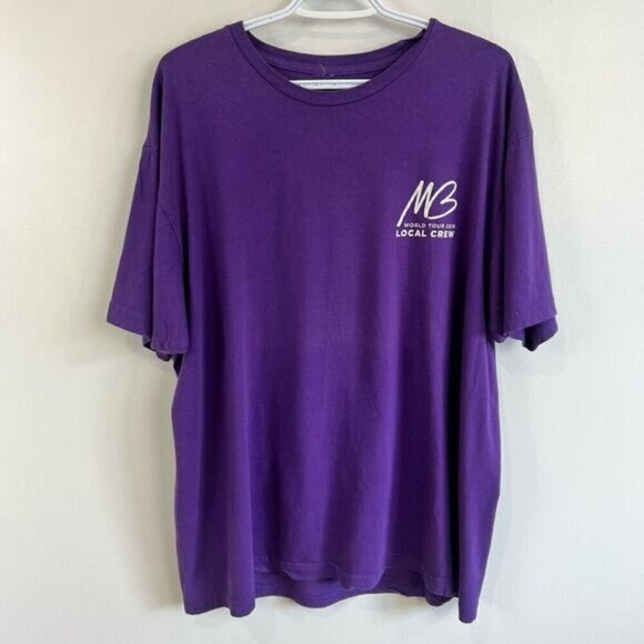 Michael Buble World Tour 2019 Purple Short Sleeve T-Shirt Men’s XL - Picture 1 of 6